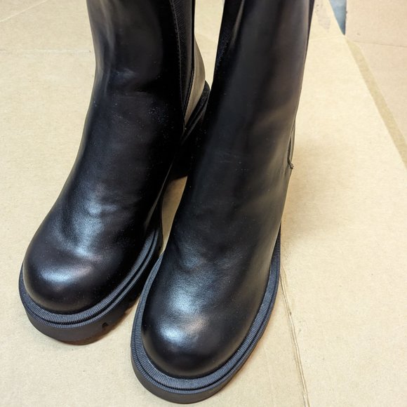 Zara Black Heeled Boots - Picture 5 of 9